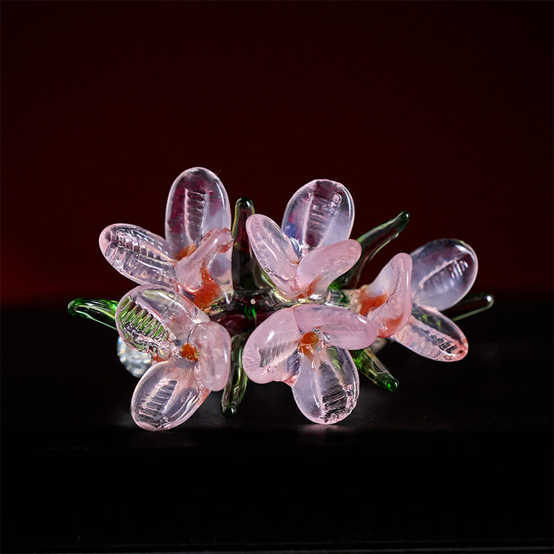 Buddha Stones Bague de sagesse en fleur de poirier Liuli - image 12