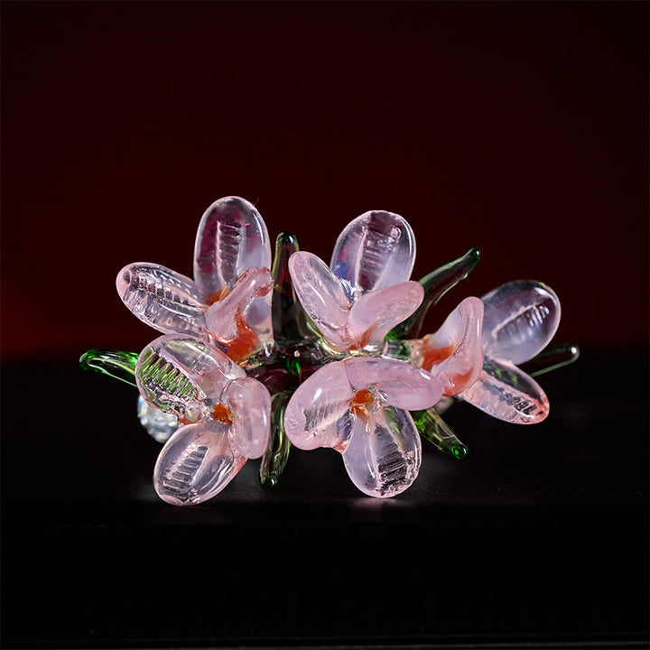Buddha Stones Bague de sagesse en fleur de poirier Liuli - image 12
