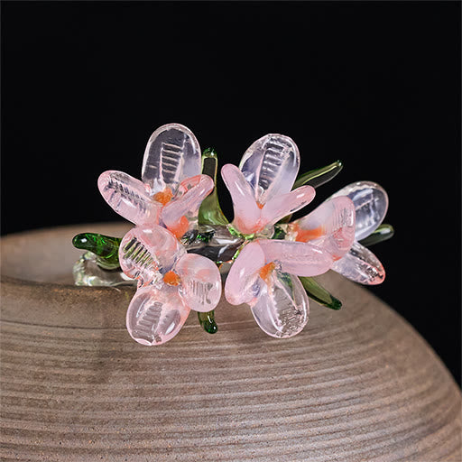 Buddha Stones Bague de sagesse en fleur de poirier Liuli - image 11