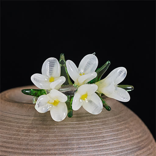 Buddha Stones Bague de sagesse en fleur de poirier Liuli - image 3