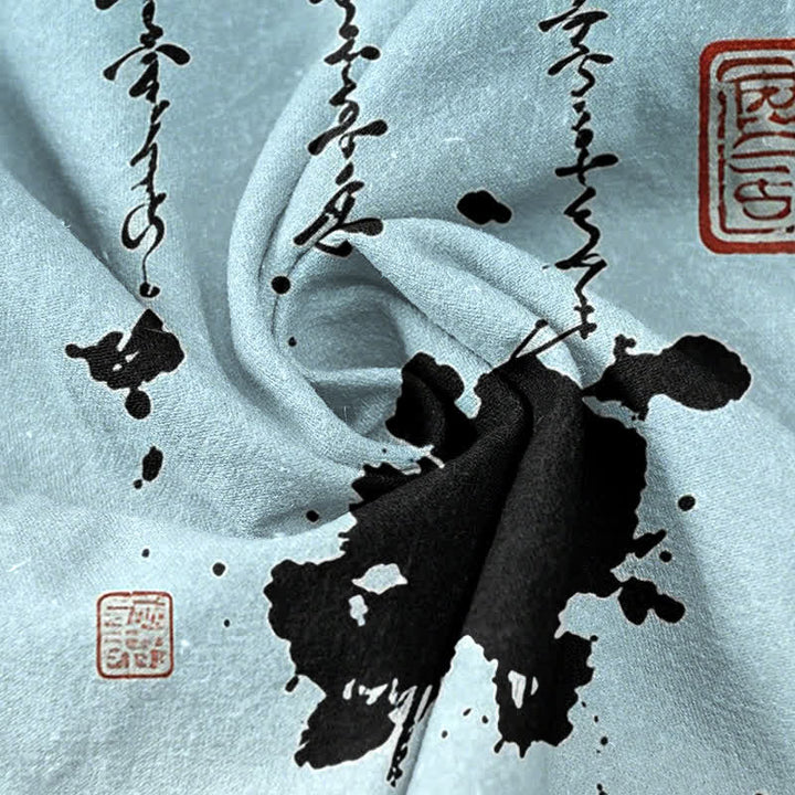 Buddha Stones Pantalon fuselé pour homme en coton imprimé bambou avec poches - image 7