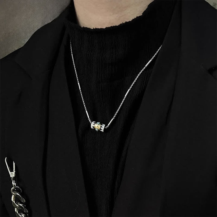 Buddha Stones Collier pendentif protection œil maléfique en émail cuivre - image 9