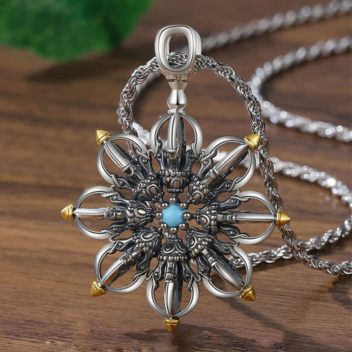Buddha Stones Collier pendentif lotus en cuivre nouveau départ - Cuivre (Richesse ♥ Chance) - image 0