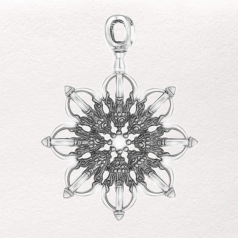 Buddha Stones Collier pendentif lotus en cuivre nouveau départ - image 2