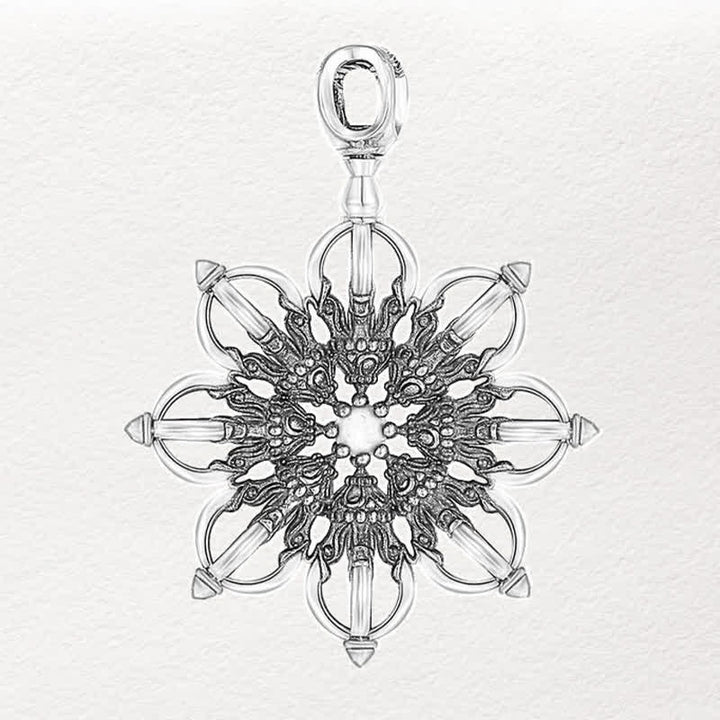Buddha Stones Collier pendentif lotus en cuivre nouveau départ - image 2