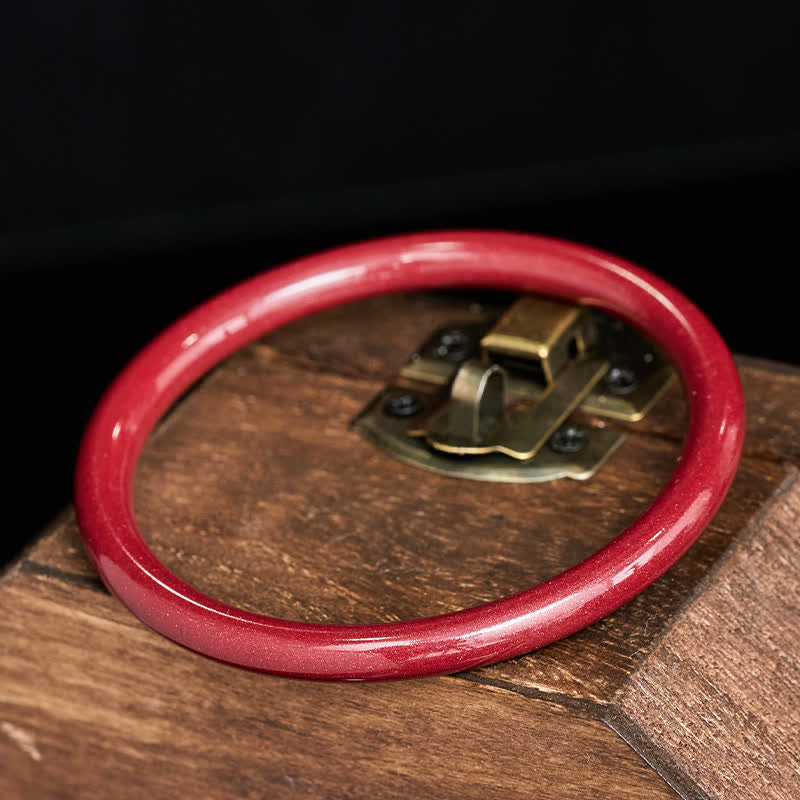 Buddha Stones Bracelet Cinabre Plain Heart Sutra Calm - image 3