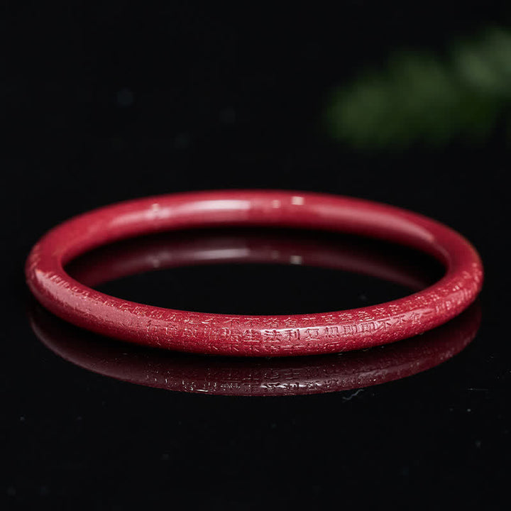 Buddha Stones Bracelet Cinabre Plain Heart Sutra Calm - image 8