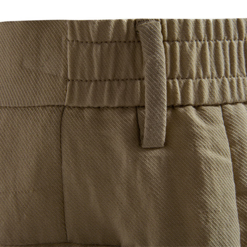 Short bermuda homme style classique décontracté d'été avec fermeture éclair et boutons, couleur unie, orné de Buddha Stones et de poches - image 8