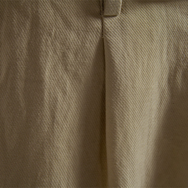 Short bermuda homme style classique décontracté d'été avec fermeture éclair et boutons, couleur unie, orné de Buddha Stones et de poches - image 6