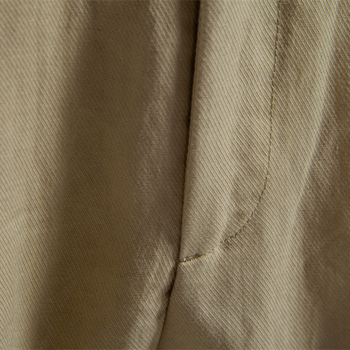 Short bermuda homme style classique décontracté d'été avec fermeture éclair et boutons, couleur unie, orné de Buddha Stones et de poches - image 4