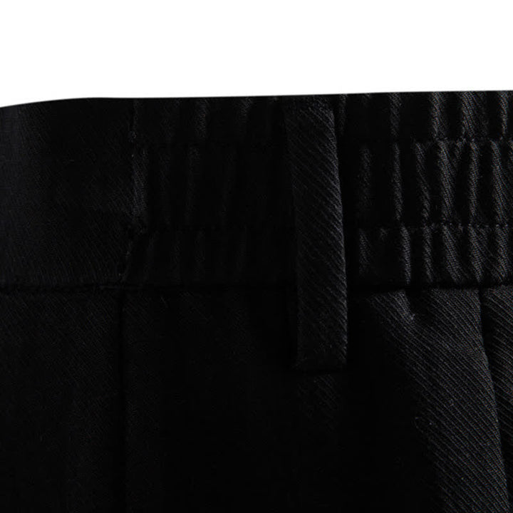 Short bermuda homme style classique décontracté d'été avec fermeture éclair et boutons, couleur unie, orné de Buddha Stones et de poches - image 18
