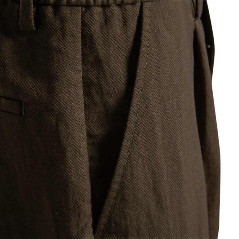 Short bermuda homme style classique décontracté d'été avec fermeture éclair et boutons, couleur unie, orné de Buddha Stones et de poches - image 27