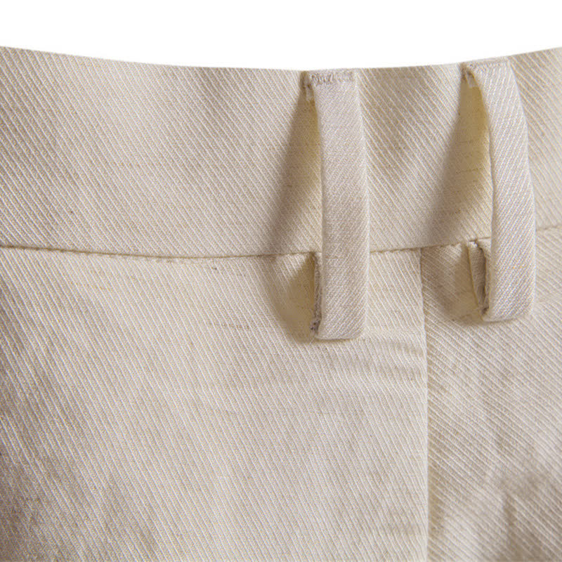 Short bermuda homme style classique décontracté d'été avec fermeture éclair et boutons, couleur unie, orné de Buddha Stones et de poches - image 37
