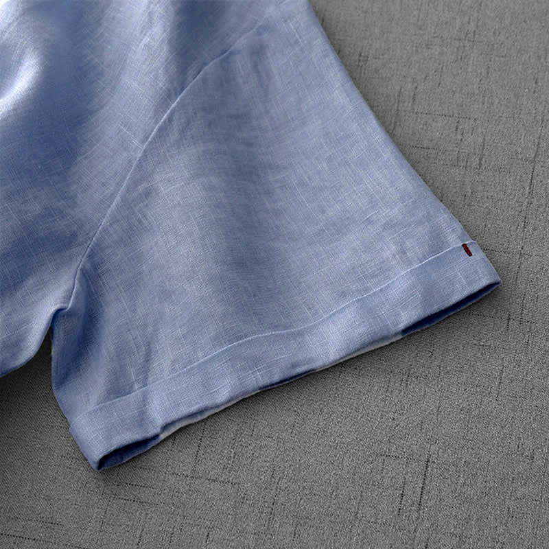 Buddha Stones T-shirts d'été minimalistes et décontractés pour femmes, à manches courtes, boutonnés au dos et poches avant. - image 14