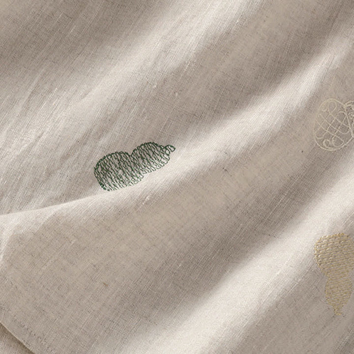 Buddha Stones Chemises à manches courtes pour femmes, style Tang, col mandarin, bouton brandebourg et broderie de calebasse - image 18