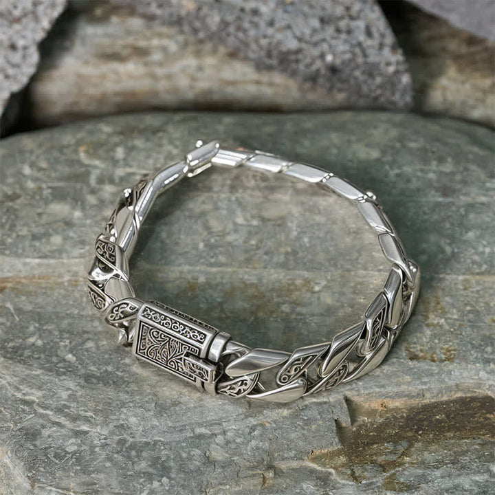 Buddha Stones Bracelet cubain tressé en cuivre, motif floral, style Tang Dynasty, porte-bonheur - image 2