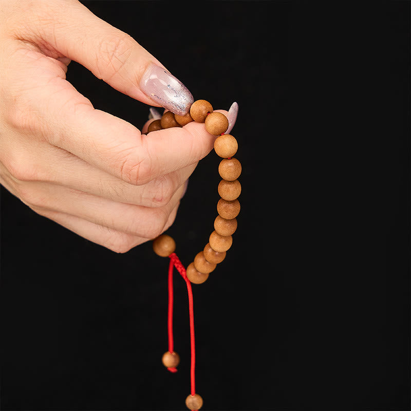 Buddha Stones Mala de poignet en bois de santal tibétain pour ancrer le corps - image 6