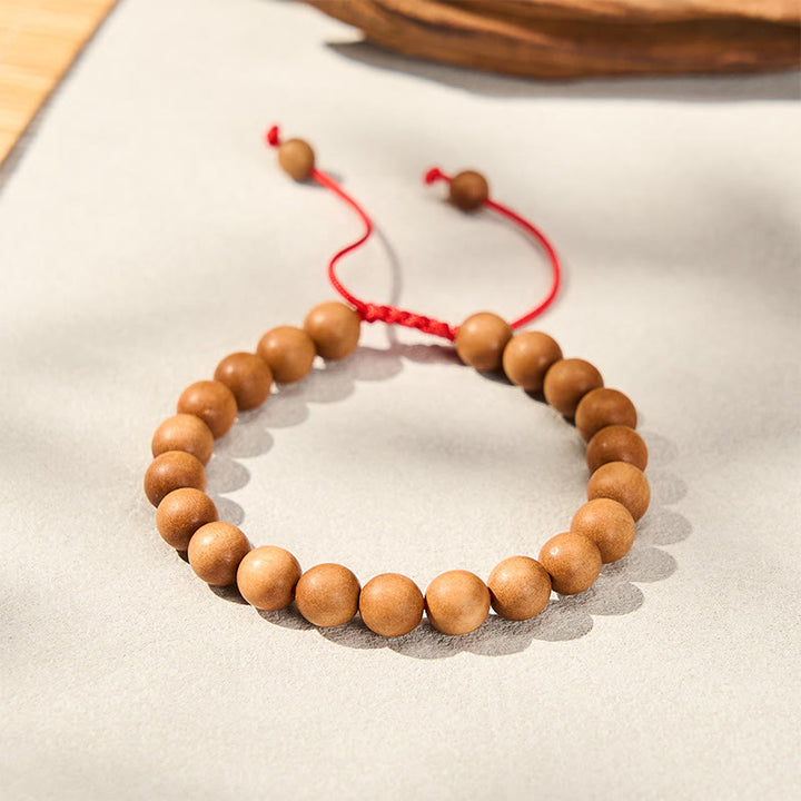 Buddha Stones Mala de poignet en bois de santal tibétain pour ancrer le corps - image 2