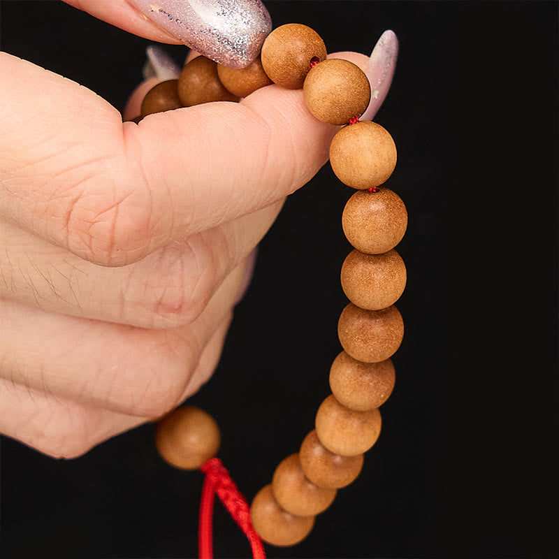 Buddha Stones Mala de poignet en bois de santal tibétain pour ancrer le corps - image 7
