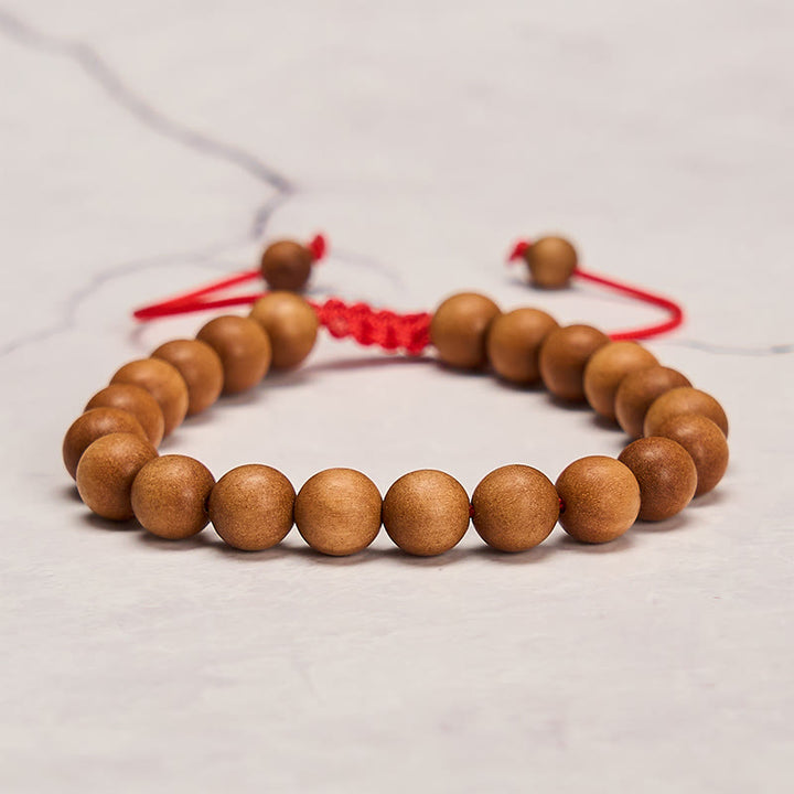 Buddha Stones Mala de poignet en bois de santal tibétain pour ancrer le corps - image 4