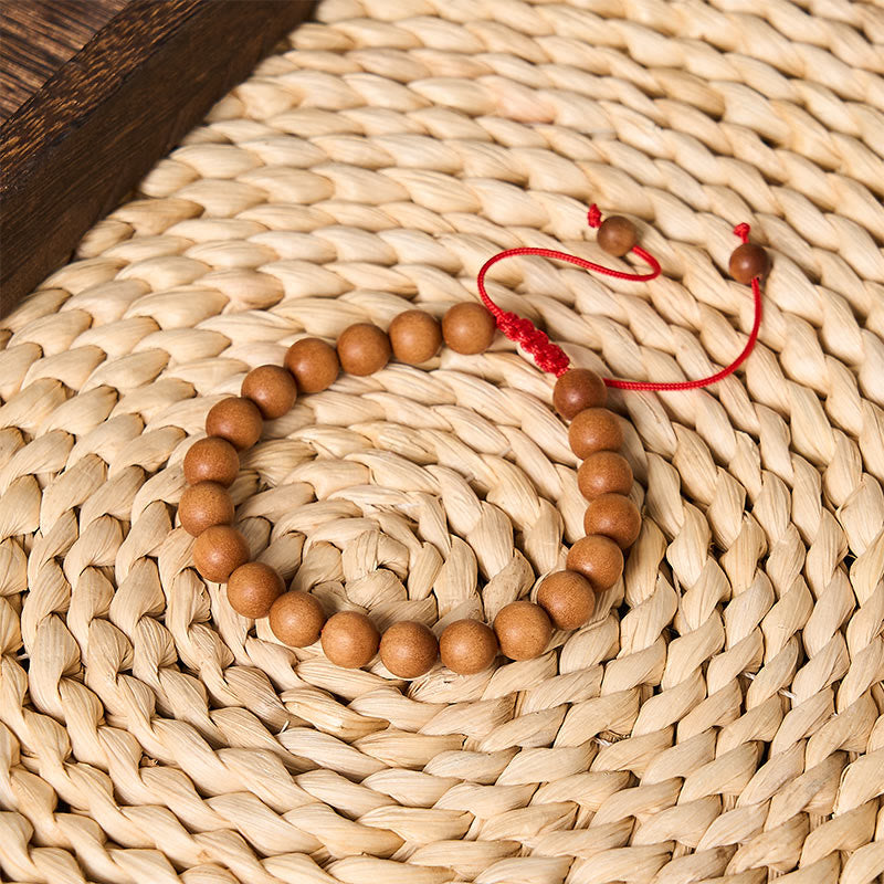 Buddha Stones Mala de poignet en bois de santal tibétain pour ancrer le corps - image 1