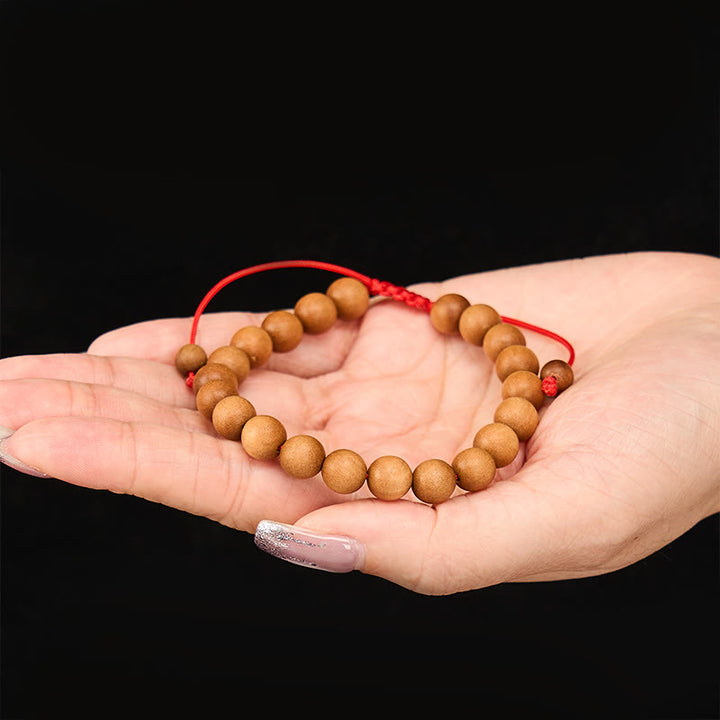 Buddha Stones Mala de poignet en bois de santal tibétain pour ancrer le corps - image 8