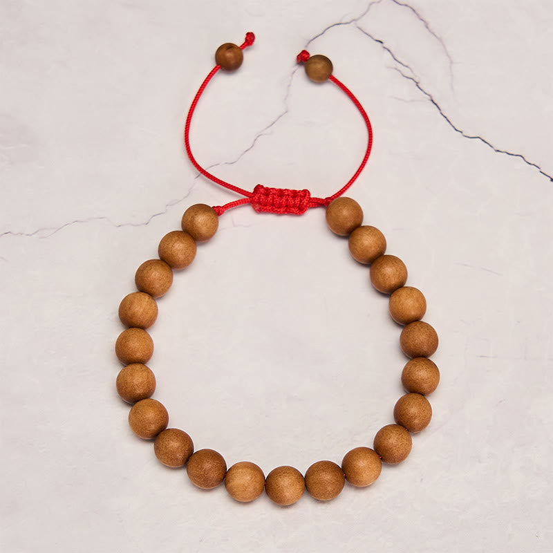 Buddha Stones Mala de poignet en bois de santal tibétain pour ancrer le corps - image 3
