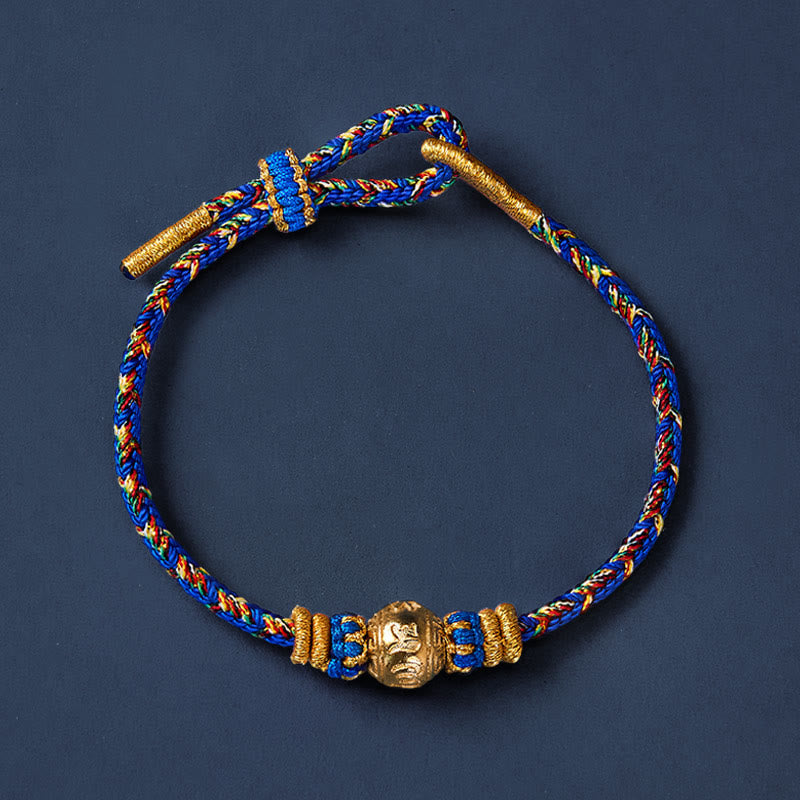 Buddha Stones Bracelet de paix Om Mani Padme Hum en corde tressée à la main - image 3