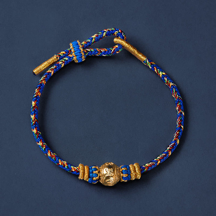 Buddha Stones Bracelet de paix Om Mani Padme Hum en corde tressée à la main - image 3