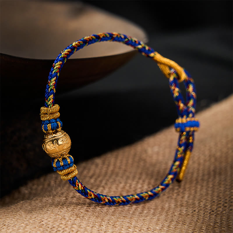 Buddha Stones Bracelet de paix Om Mani Padme Hum en corde tressée à la main - image 2