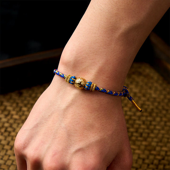Buddha Stones Bracelet de paix Om Mani Padme Hum en corde tressée à la main - image 5