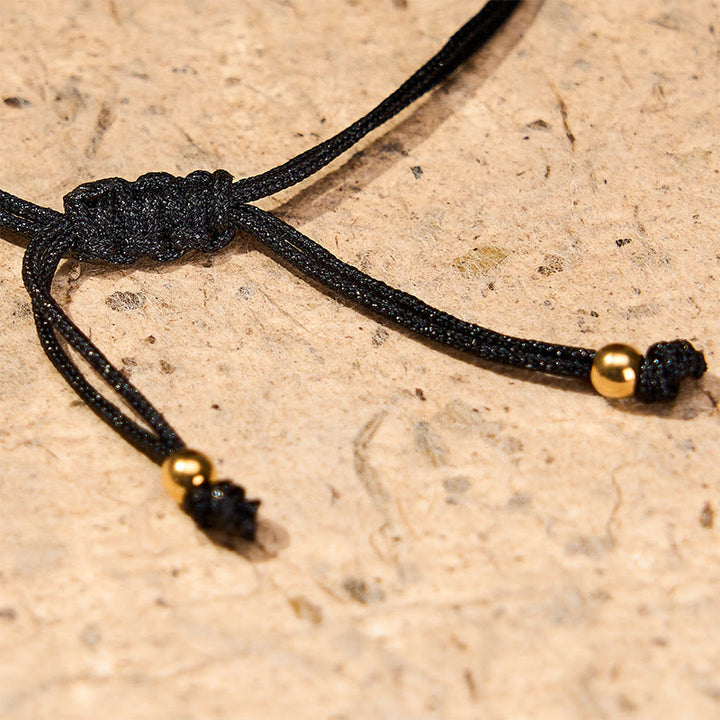 Buddha Stones Bracelet de connexion en cordon tressé rouge et noir avec chiffres angéliques - image 19