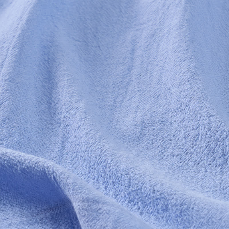 Buddha Stones Robes d'été minimalistes décontractées à manches courtes boutonnées pour femmes - image 20