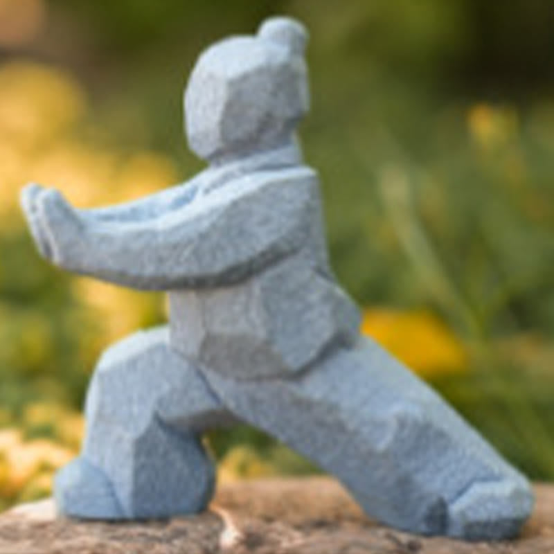 Buddha Stones Figurine en résine Yin Yang Balance Tai Chi, décor de vie consciente - image 18