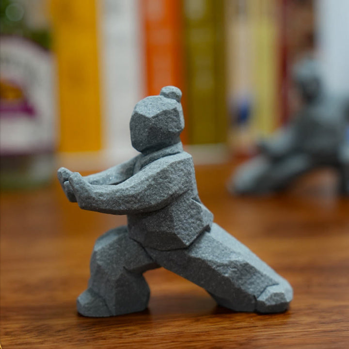 Buddha Stones Figurine en résine Yin Yang Balance Tai Chi, décor de vie consciente - image 16