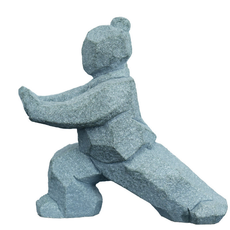 Buddha Stones Figurine en résine Yin Yang Balance Tai Chi, décor de vie consciente - image 19