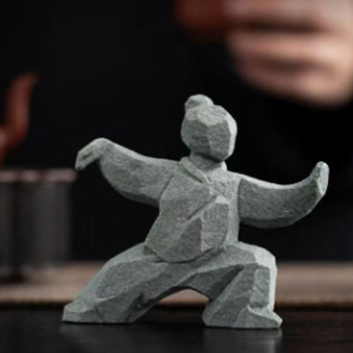 Buddha Stones Figurine en résine Yin Yang Balance Tai Chi, décor de vie consciente - image 6