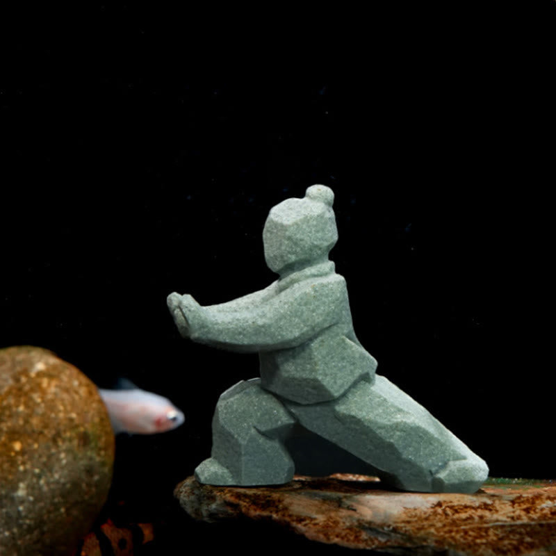 Buddha Stones Figurine en résine Yin Yang Balance Tai Chi, décor de vie consciente - image 17