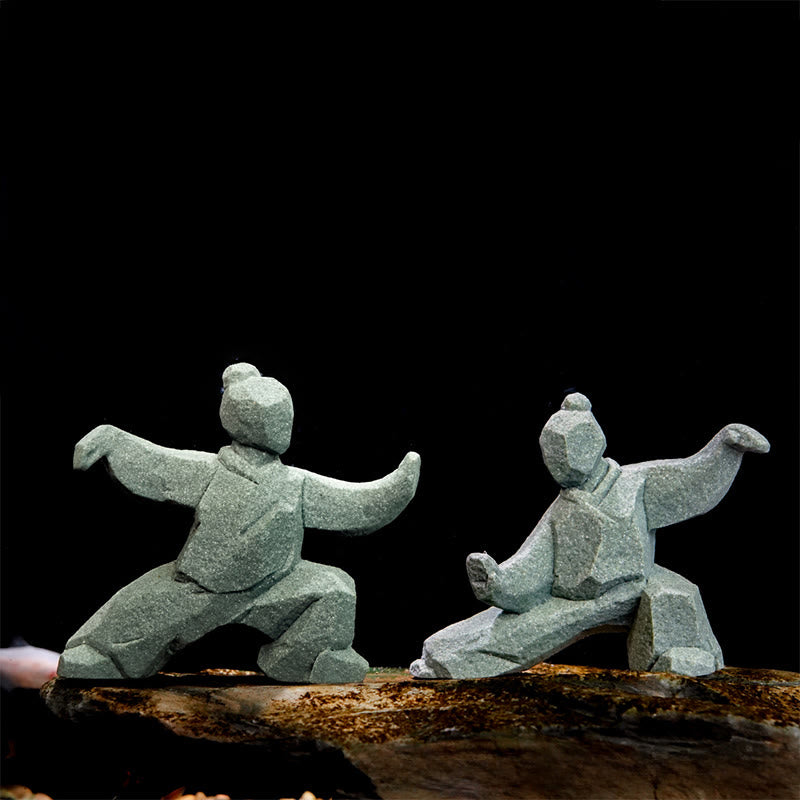 Buddha Stones Figurine en résine Yin Yang Balance Tai Chi, décor de vie consciente - image 0