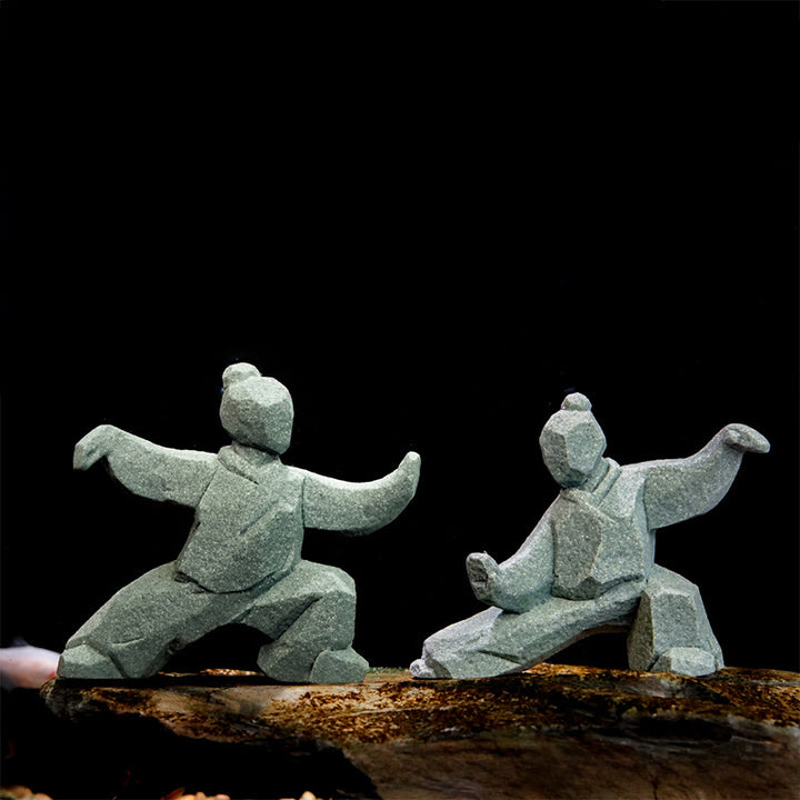 Buddha Stones Figurine en résine Yin Yang Balance Tai Chi, décor de vie consciente - image 0