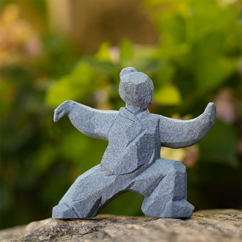 Buddha Stones Figurine en résine Yin Yang Balance Tai Chi, décor de vie consciente - image 2