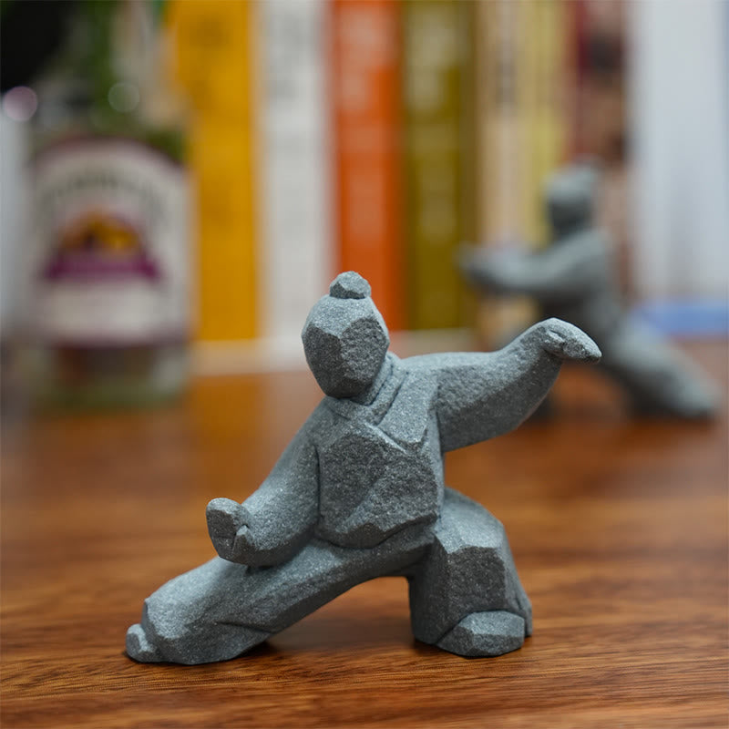 Buddha Stones Figurine en résine Yin Yang Balance Tai Chi, décor de vie consciente - image 10