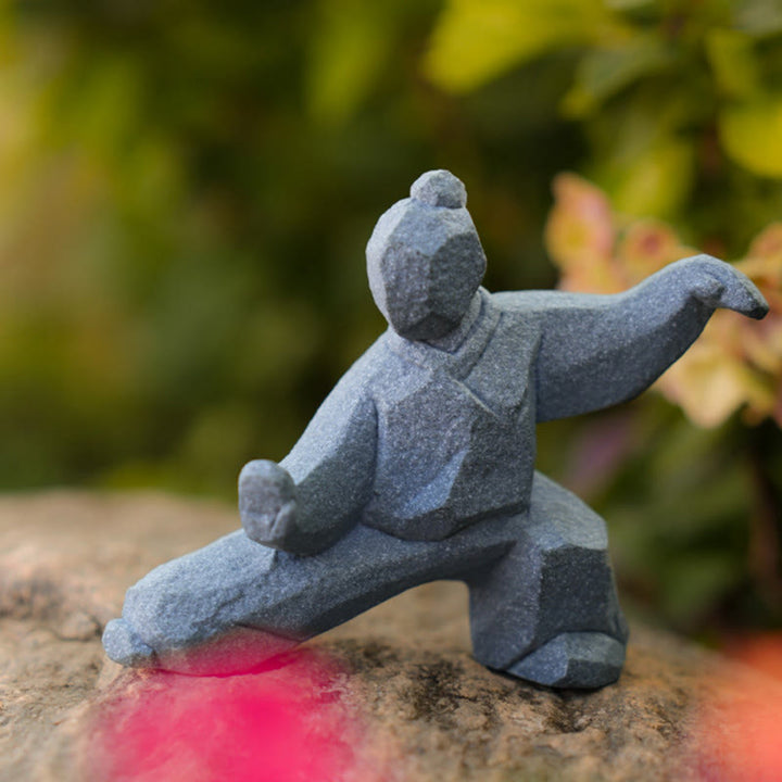 Buddha Stones Figurine en résine Yin Yang Balance Tai Chi, décor de vie consciente - image 11