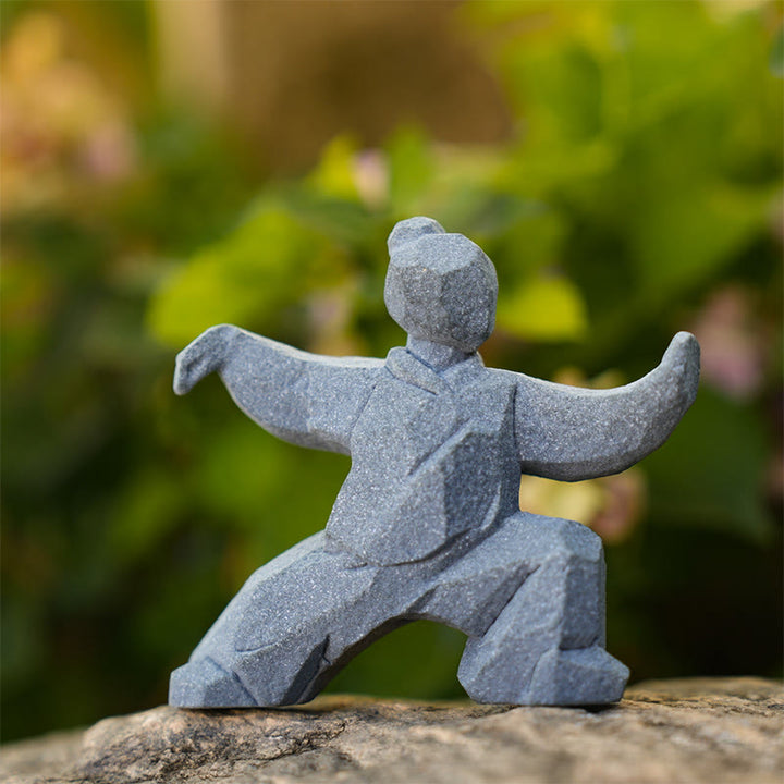 Buddha Stones Figurine en résine Yin Yang Balance Tai Chi, décor de vie consciente - image 2