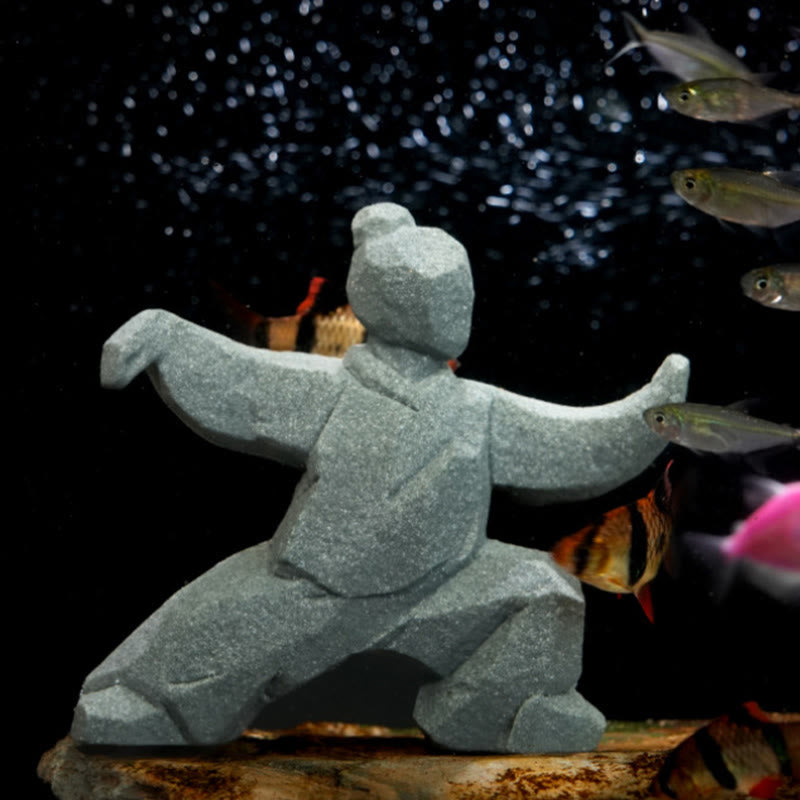 Buddha Stones Figurine en résine Yin Yang Balance Tai Chi, décor de vie consciente - image 3