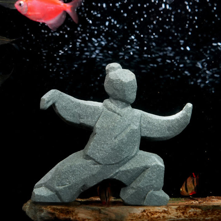 Buddha Stones Figurine en résine Yin Yang Balance Tai Chi, décor de vie consciente - image 4