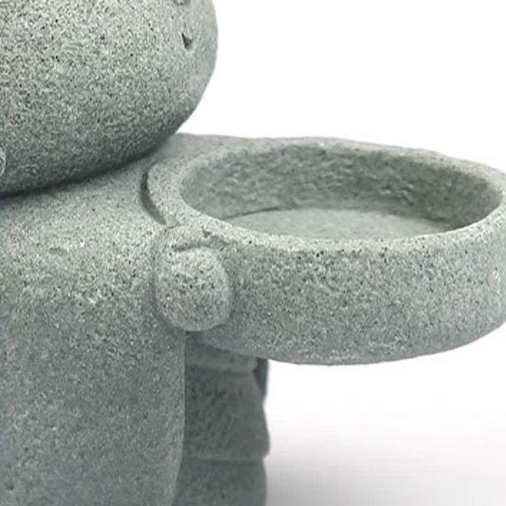 Buddha Stones Statuette de Bouddha Sérénité en résine, porte-bougie décoratif (bougie non incluse) - image 14