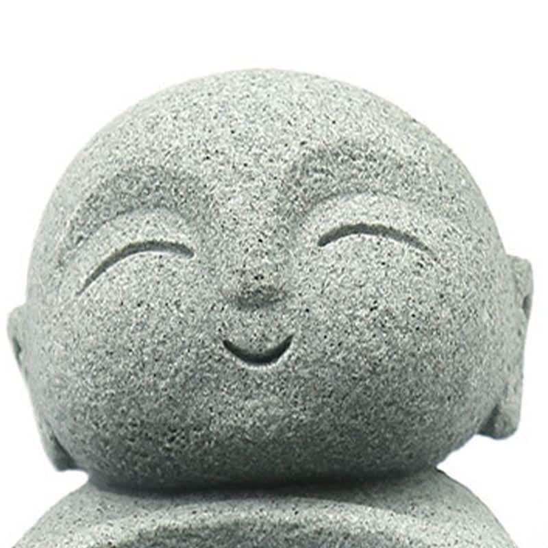 Buddha Stones Statuette de Bouddha Sérénité en résine, porte-bougie décoratif (bougie non incluse) - image 13