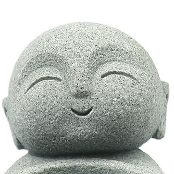 Buddha Stones Statuette de Bouddha Sérénité en résine, porte-bougie décoratif (bougie non incluse) - image 13