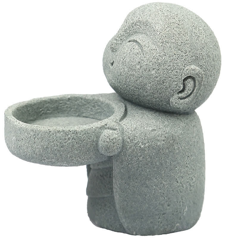 Buddha Stones Statuette de Bouddha Sérénité en résine, porte-bougie décoratif (bougie non incluse) - image 15